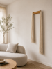 Ecru tassel / bamboo | Tapestry in Wall Hangings by Olivia Fiber Art. Item composed of bamboo and wool in boho or minimalism style