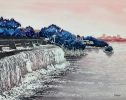 Alexandra and Rideau Falls | Watercolor Painting in Paintings by Maurice Dionne FINEART. Item made of paper with synthetic