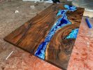 Epoxy Dining Table, Epoxy Resin Table, Epoxy Wood Table | Tables by Innovative Home Decors. Item made of wood works with country & farmhouse & art deco style