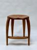 Sculpted/Artistic stool | Chairs by Wooden Imagination. Item composed of walnut