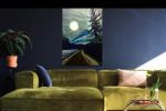 Laurentian Nocturn | Oil And Acrylic Painting in Paintings by Lorraine Downey Artist. Item made of canvas with synthetic