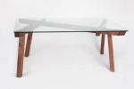 ZAN Dining Table | Tables by In Element Designs. Item made of walnut with glass