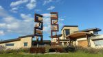 "Sentinels" | Public Sculptures by Brian Schader. Item made of steel & stone
