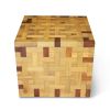 Cube-Shaped Table with Combination Species of Wood, Marco | Side Table in Tables by Costantini Design. Item made of wood