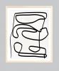 Minimal Abstract line Drawing No. 3 | Drawings by Capricorn Press. Item composed of paper