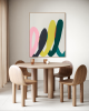 Huddle | Oil And Acrylic Painting in Paintings by Chi Fun Wong. Item composed of wood compatible with minimalism and mid century modern style