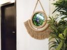 Rope Wall Décor ,Rope Wall Art Photo Frame , Fiber Art, Boho | Decorative Frame in Decorative Objects by Magdyss Boutique. Item composed of wood and cotton in boho or contemporary style