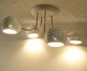 Four Leaf Clover : Semi Flush Mount Ceiling Light | | Chandeliers by lightexture. Item made of brass with ceramic works with contemporary & modern style