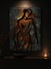 Figure in Motion | Sculptures by Angela David. Item composed of copper compatible with contemporary and industrial style