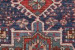 Rug & Kilim’s Tribal Rug in Blue and Red with Primitivist | Area Rug in Rugs by Rug and Kilim