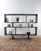 Solid handmade walnut room divider display case bookcase | Decorative Objects by GideonRettichWoodworker