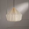 Canvas Origami Pendant | Pendants by FIG Living. Item composed of canvas and paper in minimalism or japandi style