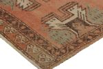 Vintage Turkish Rug in Pink and Cream with Geometric | Area Rug in Rugs by Rug and Kilim