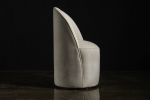 Elisabetta Modern Swivel Dressing Chair in Fabric or Leather | Accent Chair in Chairs by Costantini Design. Item composed of fabric and bronze in contemporary style