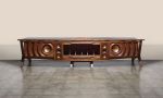 Walnut Speaker Console | Media Console in Storage by Michael Maximo | Michael Maximo Furniture & Design Studio in Austin. Item composed of walnut