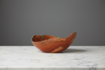 Cherrywood Bowl with Deep‑Blue Resin – Hand‑Crafted | Decorative Objects by Holzkunst Samuel Meisinger. Item made of wood works with art deco & modern style