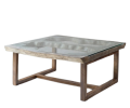 Bingkai Coffee Table | Tables by Sacred Monkey. Item made of wood with glass works with minimalism & mid century modern style