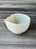 Seafoam - Petal Katakuchi Tea Bowl, Japanese Matcha Bowl | Drinkware by Tomoko Ceramics. Item made of stoneware compatible with japandi and modern style