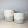 Large cotton rope storage basket for the home | Storage by Crafting the Harvest. Item made of cotton compatible with boho and minimalism style