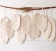 Large Macrame Feathers with 10 feathers | Macrame Wall Hanging in Wall Hangings by macramestories. Item composed of wood and cotton in boho or country & farmhouse style