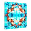 Divine 1697F teal | Photography by Petra Trimmel. Item composed of canvas and paper
