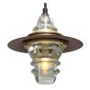 Telegraph Pole Crossarm Beam Chandelier Insulator Metal Hood | Chandeliers by RailroadWare Lighting Hardware & Gifts. Item composed of wood and metal in country & farmhouse or eclectic & maximalism style