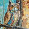 "Watcher of the Dawn" - Original Painting | Oil And Acrylic Painting in Paintings by DaggArt