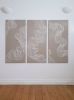 Here in Time III | Embroidery in Wall Hangings by Saskia Saunders | Treehouse Hotel London in London. Item made of linen & fiber compatible with minimalism and contemporary style
