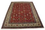 Semi Antique Red Traditional 10' x 13' Tabriz Persian Rug | Area Rug in Rugs by Magic Rugs. Item made of wool works with traditional style