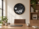 Reflection in Time, Limited Edition 20, Photogram on Mirror | Photography by Jessica Brown. Item made of wood with metal works with minimalism & mid century modern style