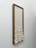 Woven wall art frame (Foam 001) | Tapestry in Wall Hangings by Elle Collins. Item composed of oak wood and cotton in minimalism or mid century modern style