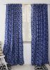 Blue Flowers Curtain | Curtains & Drapes by ichcha. Item made of cotton works with boho & country & farmhouse style