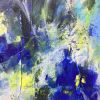 Black & Blue | Oil And Acrylic Painting in Paintings by Viktoria Ganhao. Item composed of canvas and synthetic