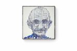 GHANDI FOREVER | Oil And Acrylic Painting in Paintings by Virginie SCHROEDER. Item composed of canvas compatible with art deco style