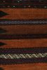 Vintage Afghan Kilim Rug with Polychromatic Stripes | Area Rug in Rugs by Rug and Kilim. Item composed of wool