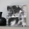 Silence; Hand Painted Abstract Textile Mixed Media on Wood | Paintings by Michele Spurza. Item composed of wood and fabric in boho or contemporary style
