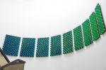 Reflection of Diamond in Emerald/Sky | Wall Sculpture in Wall Hangings by Michael Curry Mosaics | Ferring Pharmaceuticals Inc in Parsippany-Troy Hills