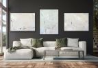 Beneath the Layers 02 | Mixed Media by Vanessa Pineda Fox. Item works with minimalism & contemporary style