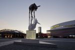 LA RENCONTRE  -  THE ENCOUNTER | Public Sculptures by COOKE-SASSEVILLE | Videotron Center in Québec. Item made of stone & synthetic