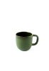 Handmade Porcelain Coffee Mug With Gold Rim. Green | Drinkware by Creating Comfort Lab