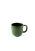 Handmade Porcelain Coffee Mug With Gold Rim. Green | Drinkware by Creating Comfort Lab. Item composed of ceramic