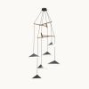 Emily V6 Pendant Light – Anthracite Semi-Matte | Chandeliers by MOSS Objects. Item made of oak wood with steel works with contemporary & modern style