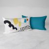 Shape & Hue Rectangular Throw Pillow | Pillows by Michael Grace & Co.. Item made of cotton
