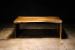 Exotic Wood Live-Edge Waterfall Coffee Table from Costantini | Tables by Costantini Design. Item made of wood