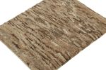 Vintage Moroccan Tribal rug in Beige-Brown Shag Pile | Area Rug in Rugs by Rug and Kilim