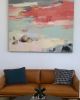 Smooth | Oil And Acrylic Painting in Paintings by Sharon Paster. Item composed of wood and canvas