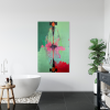 Reflected Silence — Alienation Series (Diptych) | Paintings by Gela Mikava. Item made of fabric compatible with minimalism and contemporary style