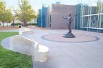 Dr. Martin luther King Jr. | Public Sculptures by Jeff Hall Studio | Martin Luther King Jr Library (Aurora Public Library) in Aurora. Item made of granite