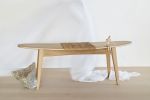 natural bench | Benches & Ottomans by VANDENHEEDE FURNITURE-ART-DESIGN. Item composed of oak wood and fiber in contemporary or japandi style