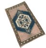 Vintage Turkish rug doormat | 1.11 x 3.1 | Small Rug in Rugs by Vintage Loomz. Item composed of wool in boho or mediterranean style